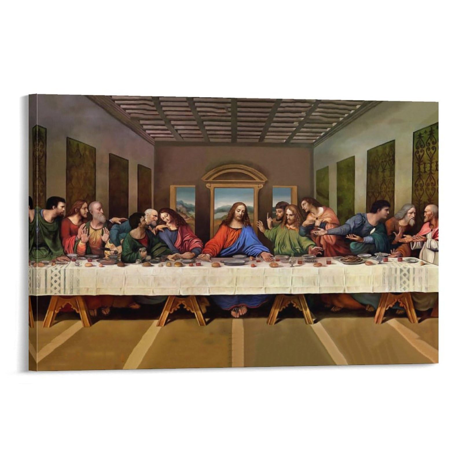 レオナルドダ・ヴィンチ　最後の晩餐　アートポスター Amazon.co.jp: レオナルド・ダ・ヴィンチ「最後の晩餐」高ルネサンス